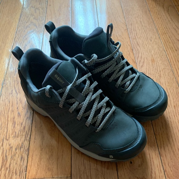 Oboz Sypes Wide Leather Waterproof Hiking Shoes Lava Rock Size 8 - Picture 4 of 10